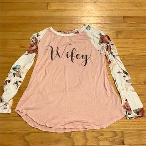 12pm by Mon Ami wifey long sleeve shirt